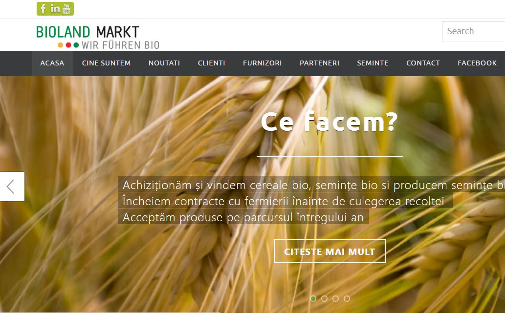 Website bioland-markt.ro